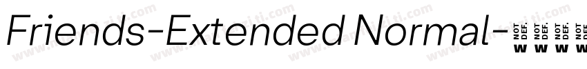 Friends-Extended Normal字体转换